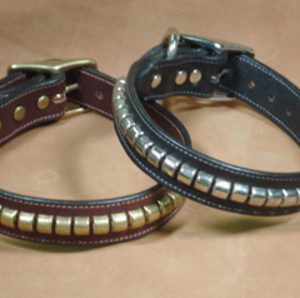 Dog Collars with Metal Clinchers - Havana Dog Collar