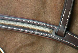Dyon Anatomic Snake Inlay Bridle with Flash