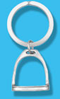 Key Ring Sterling Stirrup