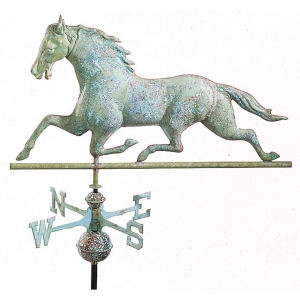 Antiqued Copper Horse Weathervane