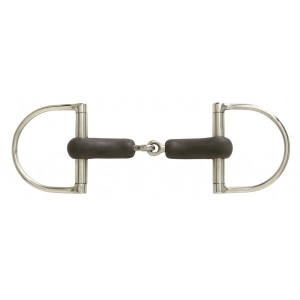 Hunt King D Ring Rubber Snaffle