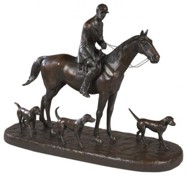 Huntsman and Hounds Statue by Oklahoma Casting
