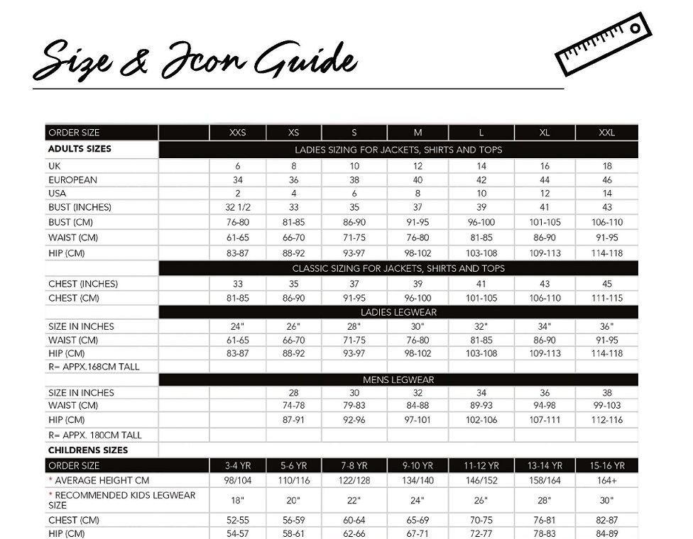 Alessandro Albanese Size Chart